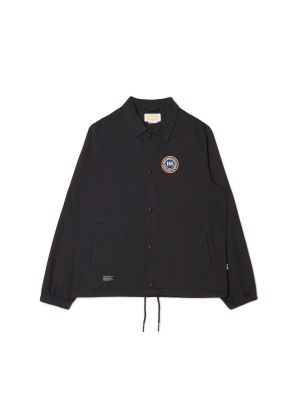 Bavlnená bunda s dlhými rukávmi s vreckami Cropp - čierna