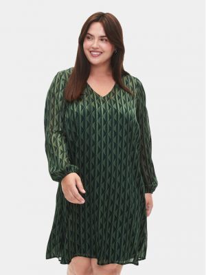 Priliehavé šaty Zizzi zelená