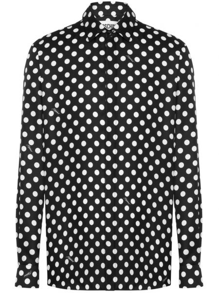 Chemise en soie à pois Moschino