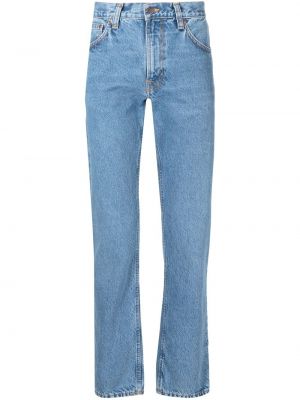 Høy midje jeans med normal passform Nudie Jeans blå