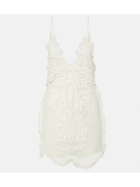 Krajkové šaty Isabel Marant bílé