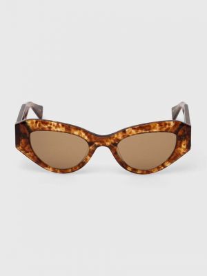 Okulary przeciwsłoneczne Allsaints brązowe