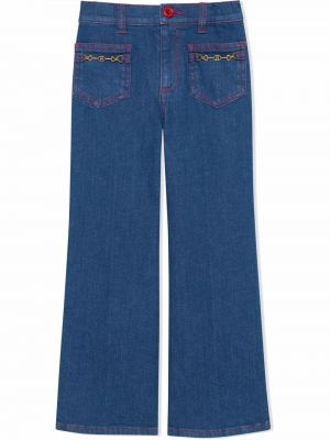 Straight jeans for jenter Gucci Kids blå