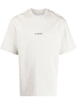 Тениска бродирана Han Kjøbenhavn сиво