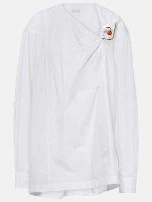 Памучна блуза Dries Van Noten бяло