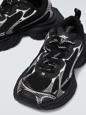 Viseltes hatású sneakers Balenciaga fekete