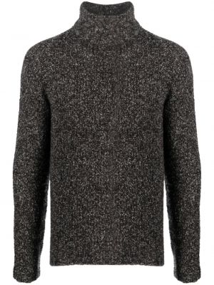 Kašmírový hedvábný svetr Giorgio Armani černý