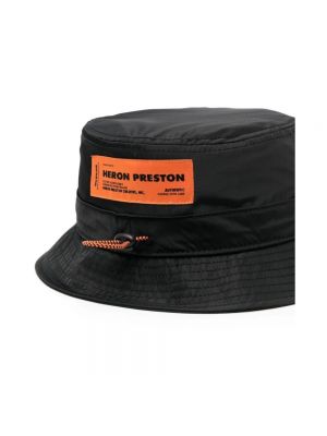 Nylonowy kapelusz Heron Preston czarny