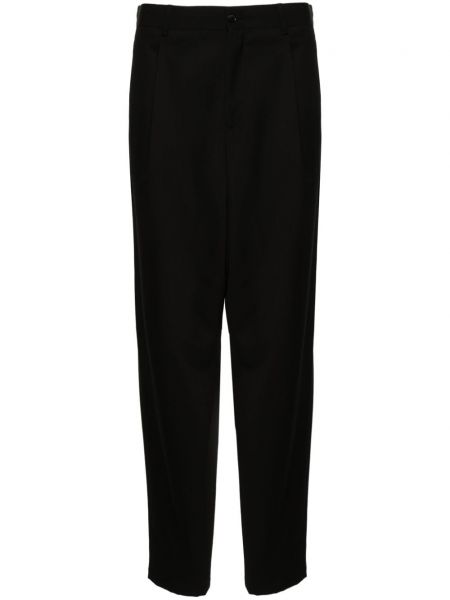 Плисирани панталон Giorgio Armani черно