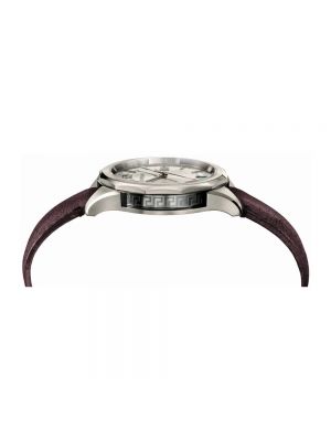Relojes de cuero de acero inoxidable elegantes Versace