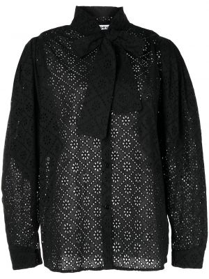 Блуза с панделка Batsheva черно
