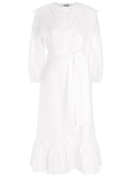 Белое льняное платье Holy Caftan