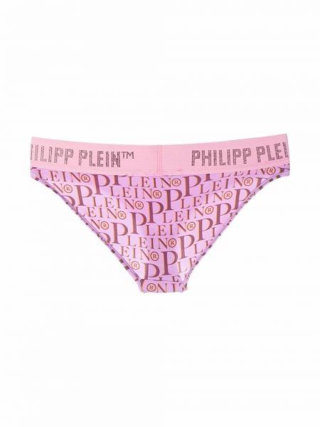 Pantalon culotte à imprimé Philipp Plein rose