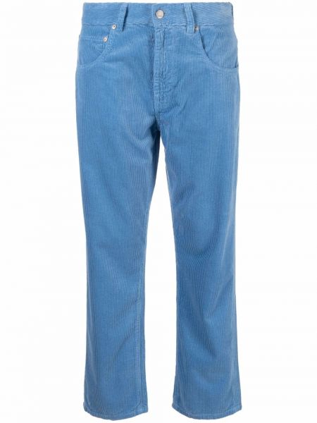 Pantalones rectos de pana Aspesi azul