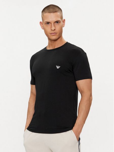 Marškinėliai slim fit Emporio Armani Underwear juoda
