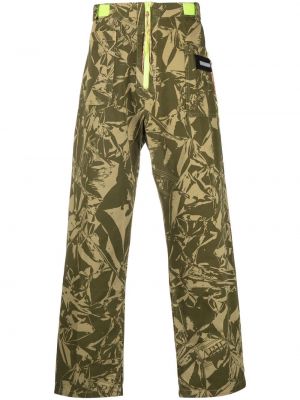 Pantaloni con stampa camouflage Aries verde