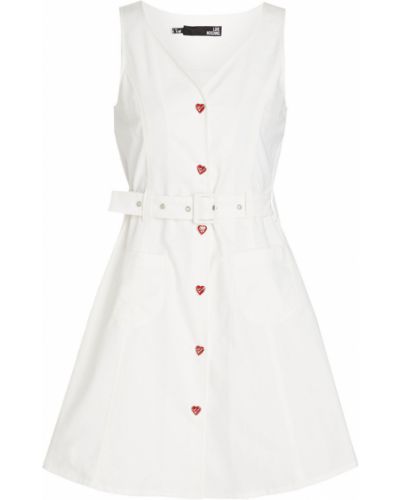 Платье мини Love Moschino, белое