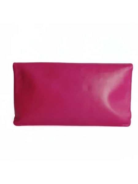 Retro leder clutch Yves Saint Laurent Vintage pink