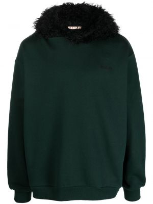Pelz sweatshirt aus baumwoll Marni