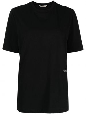 Raštuotas medvilninis marškinėliai Studio Tomboy juoda