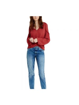 Chemisier Pepe Jeans rouge