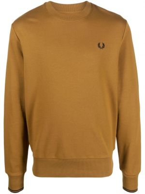 Sweat brodé Fred Perry marron