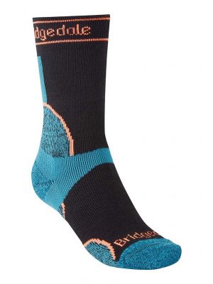 Černé sportovní ponožky z merino vlny Bridgedale