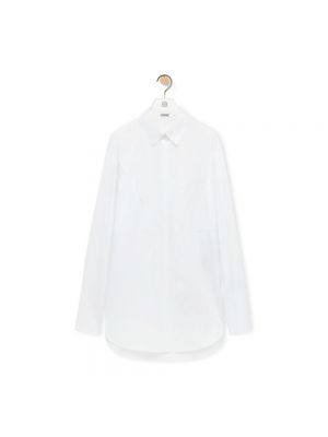 Blusa de algodón Loewe blanco
