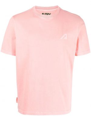 Tričko s potiskem Autry - Růžová