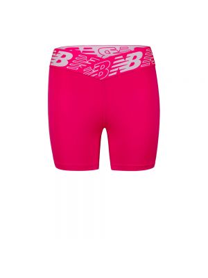 Приталенные спортивные шорты New Balance Розовые