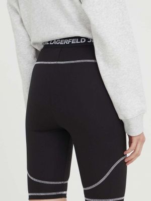 Pantaloni cu talie înaltă Karl Lagerfeld Jeans