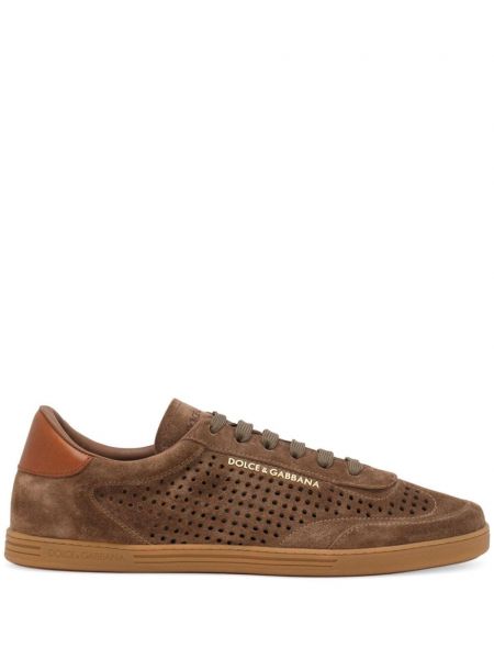 Ruskind sneakers Dolce & Gabbana brun