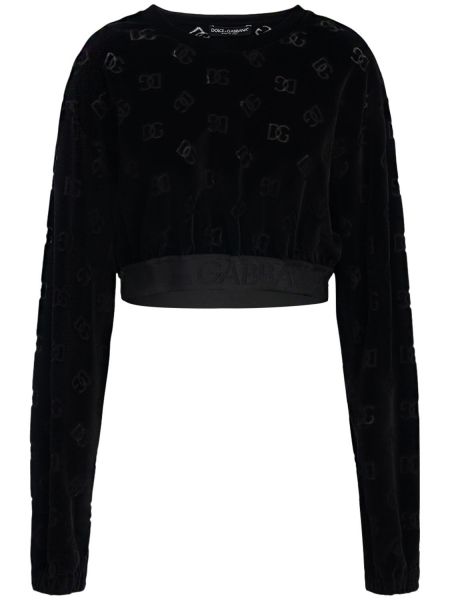 Sweatshirt i jacquard Dolce & Gabbana svart