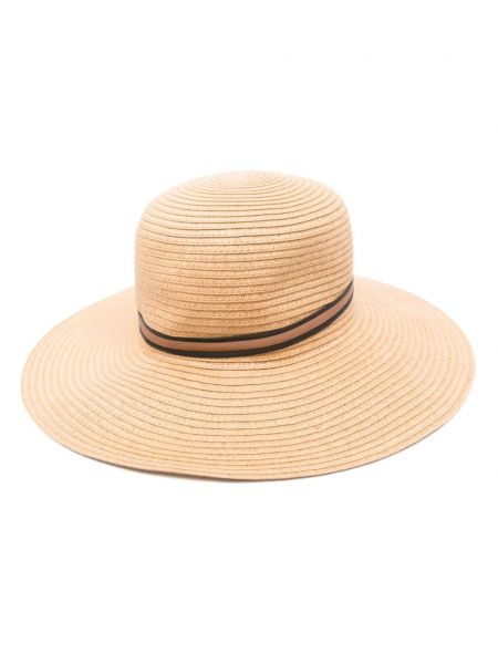 Плетена шапка Borsalino кафяво