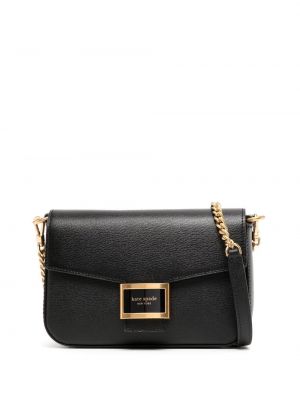 Crossbody väska i läder Kate Spade svart