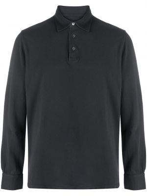 Jersey manga larga de tela jersey Fedeli negro