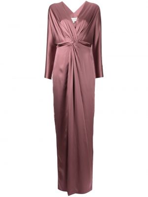 Sukienka z jedwabiu Michelle Mason, różowy
