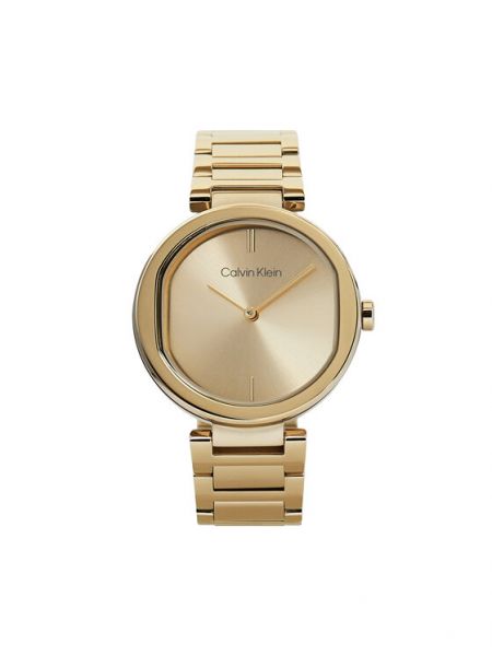 Zegarek z perełkami Calvin Klein złoty