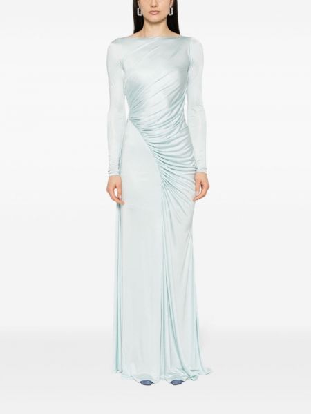 Abendkleid mit drapierungen Givenchy blau