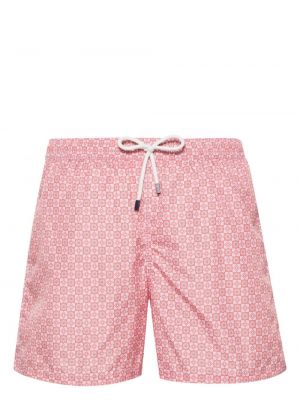 Kratke hlače s cvjetnim printom s printom Fedeli narančasta