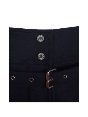 Spódnica wełniana Hermès Vintage niebieska