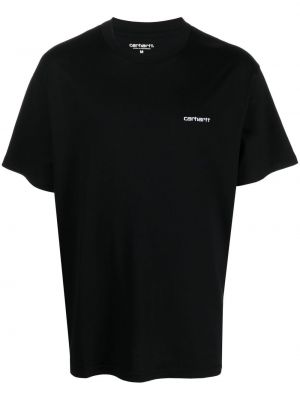 Siuvinėtas marškinėliai Carhartt Wip juoda