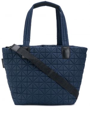 Prešívaná nákupná taška Veecollective modrá