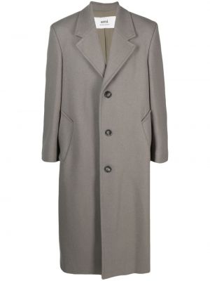 Vlnený kabát Ami Paris sivá