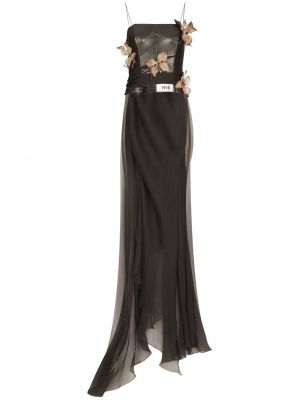 Koktejlové šaty Dolce & Gabbana šedé