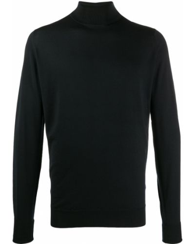 Volneni pulover John Smedley črna