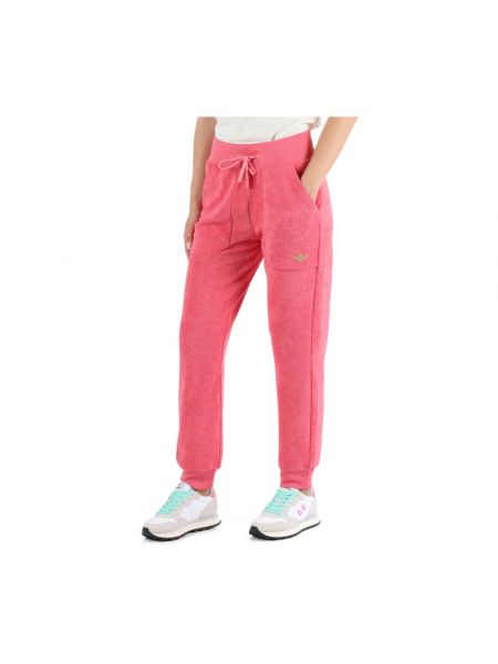 Pantalones de chándal con estampado Aeronautica Militare rosa