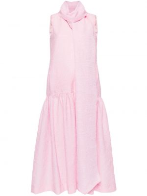 Sukienka z dekoltem w serek F.r.s For Restless Sleepers różowa