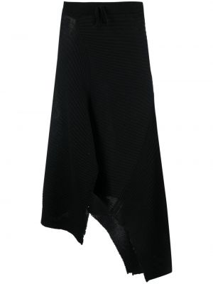 Asymetrická vlnená sukňa Marques'almeida čierna