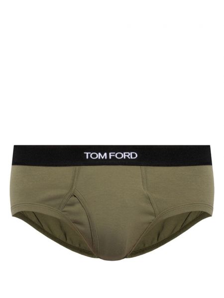 Bokserki bawełniane Tom Ford zielone